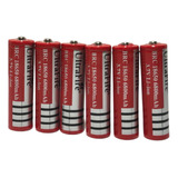 Pack 6 Baterías Pila Recargable 18650 3.7 V 6800 Mah