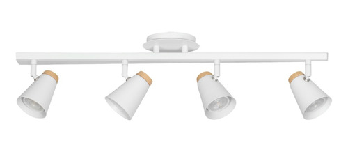 Aplique 4 Luces Eleanor Blanco Madera Barral Apto Led Mks