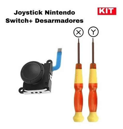 Joystick 3d  Nintendo Swicht Para Joycon + Desarmadores 