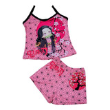 Pijama De Nezuko Kimetsu No 2 Pzas Short Y Blusa De Tirantes