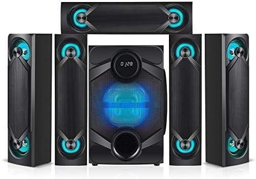 Sistema De Sonido Nyne Nht5.1rgb Para Cine En Casa -negro