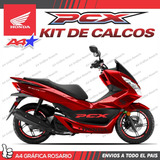 Kit Calcos Pcx - Llantas, Apoya-pies, Zocalos Y Cubrepiernas