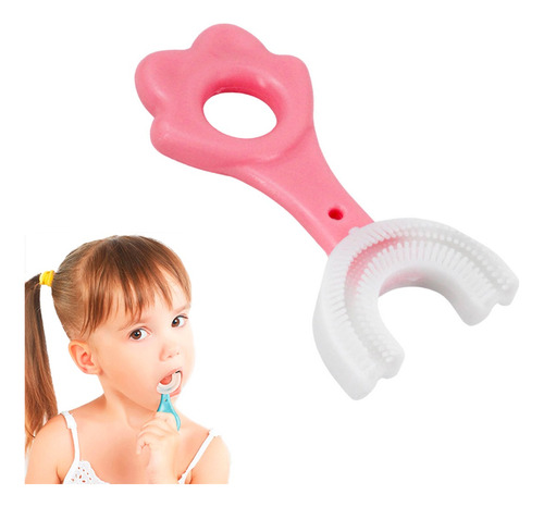 Escova De Dentes Infantil 360° Forma U Criança 2-6 Anos
