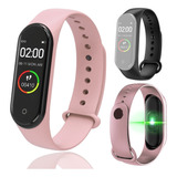 Reloj Smart Watch Smartband M4 New Con Oximetro + 2 Mallas