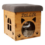 Banco Plegable Para Muebles Tumbona Doble Función Para Gatos