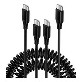 36 Pies Cable Usb C En Espiral Para iPhone 15 Pro Max/15pro/