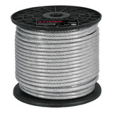 Cable Rígido De Acero 1/4 Recubie. Pvc 7x7, 75m, Fiero 44218