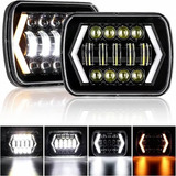 Par Faros Led 5x7 7 Pulgadas Con Arrow Lights Jeep Toyota