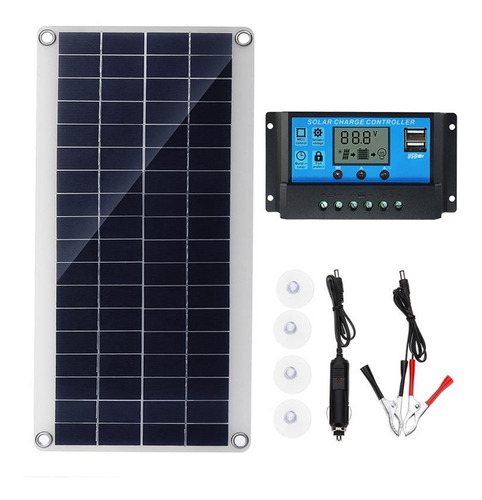 Painel Solar Flexível De 30w Para  Rv Boat, Controle So