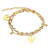 Pulsera Minnie Mouse Doble 