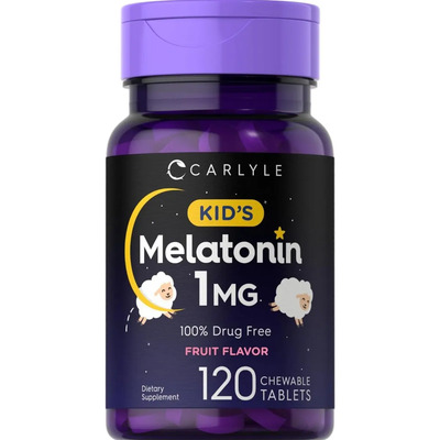 Carlyle Melatonina Kids Niños 1mg Carlyle 120 Tabletas Masticable Sabor a Frutas | MercadoLibre