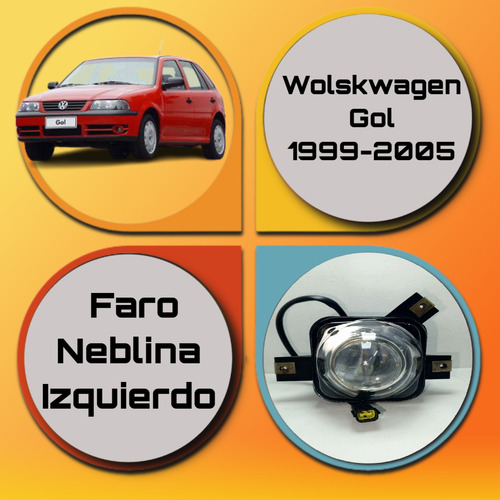 Faro Neblina Izquierdo Volkswagen Gol 99-05 Foto 4