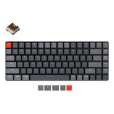 Teclado Gamer Bluetooth Keychron Version 2 K3 Qwerty Inglés Us Color Black Con Luz Rgb