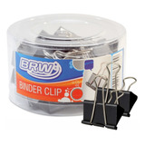 Prendedor De Papel Binder Clip 15mm Caixa Com 60 Und Brw
