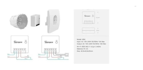 Interruptor Sonoff Mini R2 Rele Wi-fi Alexa Google Home