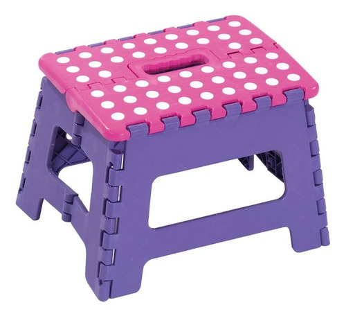 Butaco Plegable Pequeño Rimax Color Morado/rosado