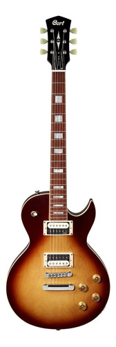 Guitarra Elétrica Cort Cr Series Cr300 Single-cutaway De  Mogno Aged Vintage Sunburst Semibrilhante Com Diapasão De Jatobá