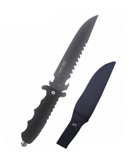 Cuchillo Tactico Militar Caza Con Rompe Vidrio Y Funda 778a