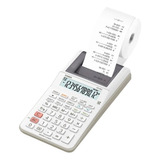 Calculadora Com Bobina Casio Hr-8rc - Branco