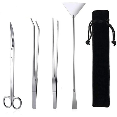 Kit Herramientas Acuarios Pikapika 4 En 1 Acero Inoxidable Plantas Pecera | MercadoLibre