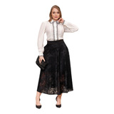 Conjunto Midi Em Renda Kauly ( 3915 3916 ) Moda Evangelica