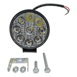 Faro Universal Redondo 9 Leds Tipo Spot 27w