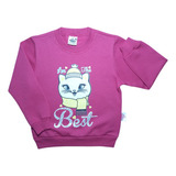 Linda Blusa De Frio Moletom Flanelado Infantil Menina Kids