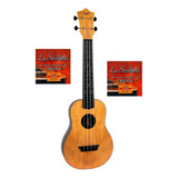 Flight Tuc-55 Man Ukc Ukulele Concierto C/ Funda Y Cuerdas Color Mango