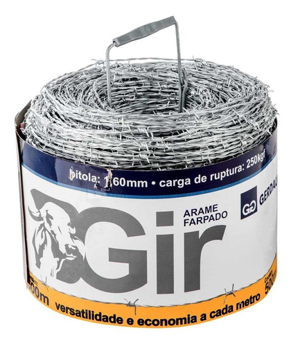 Arame Farpado Gir Gerdau Rolo 500m