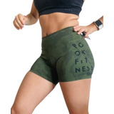 Calza Corta Short Camuflado Verde Oliva