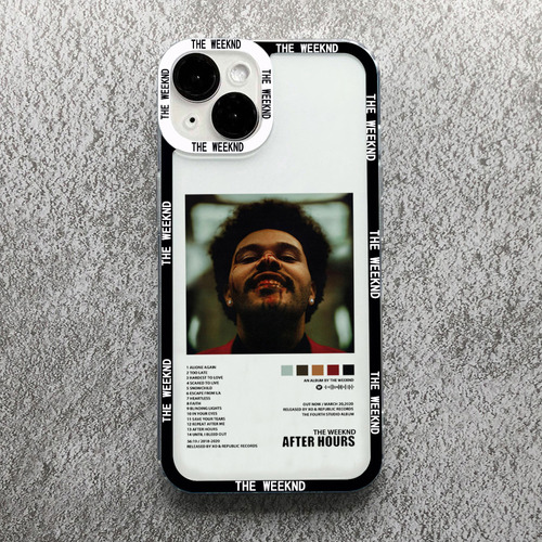 Funda Minimalista Con Póster De The Weeknd ParaiPhone,