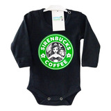 Body Algodon Bebe Nena Varon Starbuckk Manga Larga