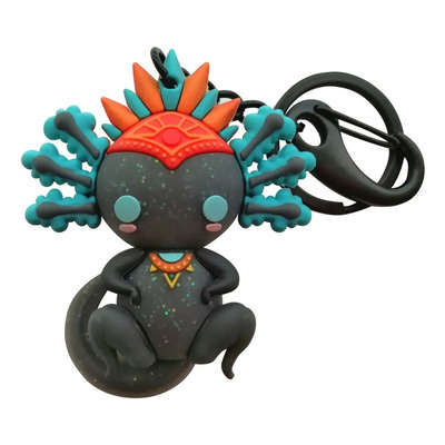 Llavero Ajolote Iztli Negro Glitter 3D By México PVC Tradicional Mexicano | MercadoLibre