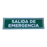 Cartel Indicador Salida De Emergencia 24x7 Adhesivo