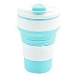 Taza De Café Plegable De Silicona Para Acampar 350ml