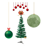 Arvore De Natal 120cm 1,20m Media 110 Galhos Verde