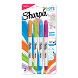 Marcador Sharpie S-note Al Agua X4 Unidades Pastel