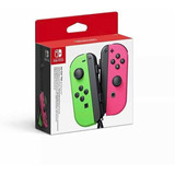 Joycon Splatoon Verde/rosado Nintendo Switch Nuevo Original