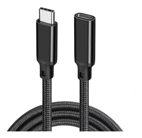 Extensor Usb Tipo C 3.1 Gen2 P/ Usb C Femea 10gbps 2 Mt + Nf