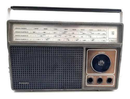 Caixa Do Radio Philips Mod. 06 Rl 416 Tropicalizado Anos 80