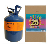 Gas Helio Para Globos Latex Garrafa Descartable 0,25mts3 