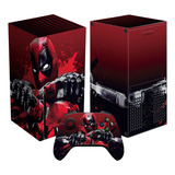 Deadpool Comic Skin Para Xbox Series X Set Stickers