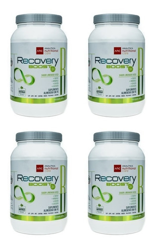 4 Potes Pós Treino Recovery Boost 3:1. Reposição Muscular