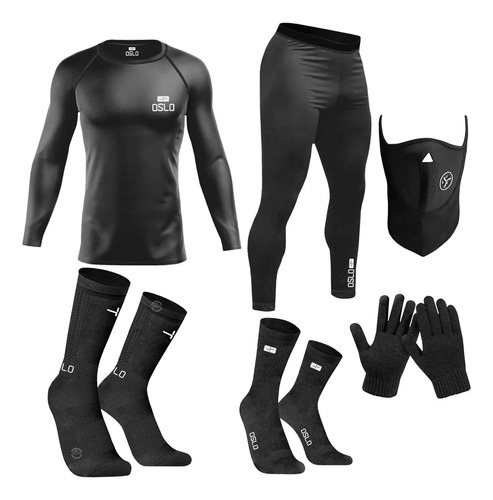 Equipo Termico Friza Oslo + Medias + Guantes + Mascara Sia+