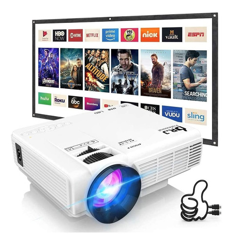 Mini Proyector Drj Profesional Full Hd 1080, 7500 Lúmenes