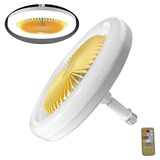 Lámpara De Techo Led Ajustable Con Ventilador Multifunción A