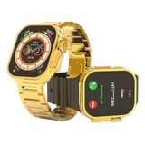 Reloj Inteligente G9 Ultra Pro Gold Smart Watch 3 Correas