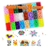 Hama Beads - Tubos De Planchado (4,300 Piezas, 24 Colores)