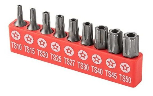 Juego De Puntas Torx 9pc - Multifunción Daño Resistente