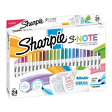 Marcador Resaltador Sharpie X 24 Colores Note  Permanente